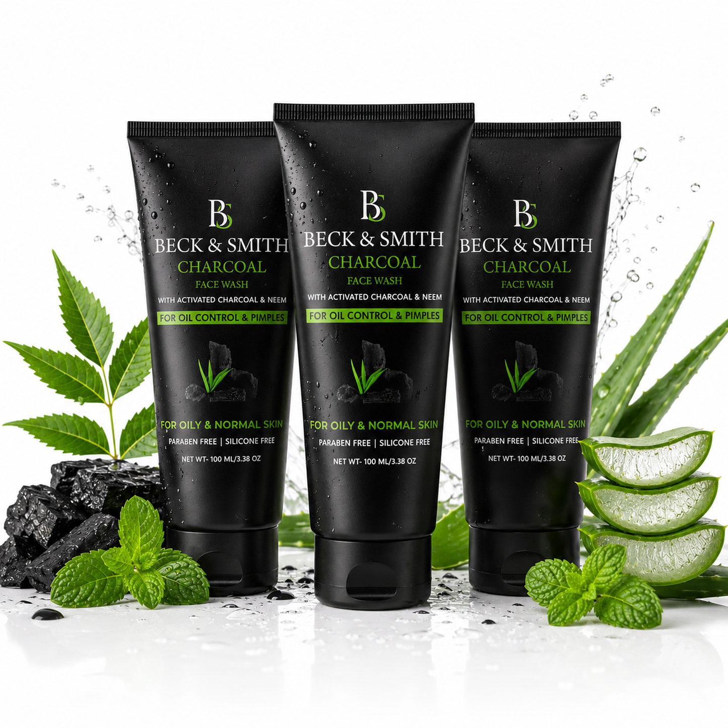 Charcoal Face Wash – Pack of 3 | Deep Cleanse, Oil Control & Brighter Skin