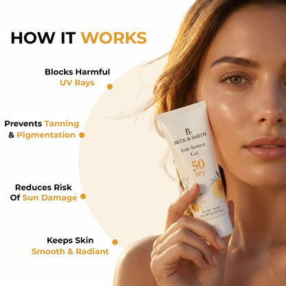 Sun Screen Gel | SPF 50 | UVA & UVB Protection - Pack Of Two