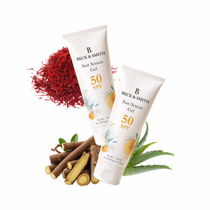 Sun Screen Gel | SPF 50 | UVA & UVB Protection - Pack Of Two