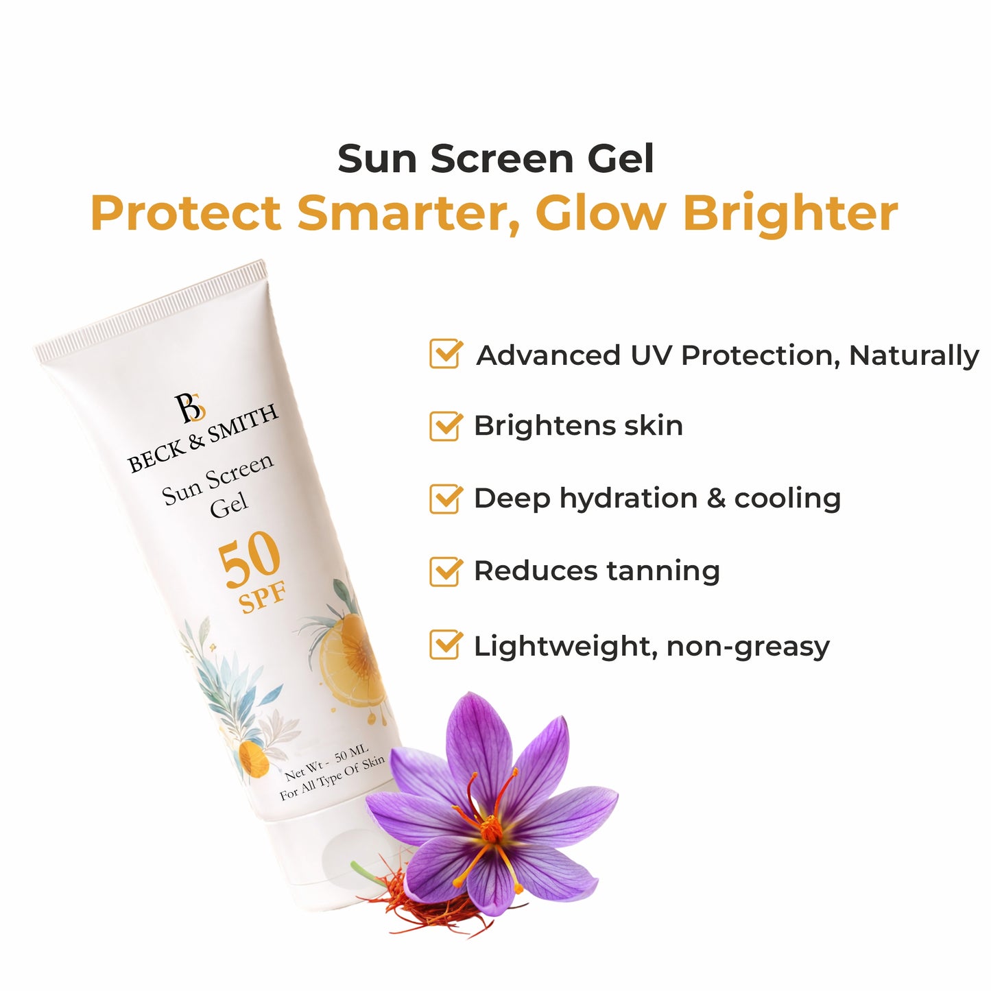 Sun Screen Gel | SPF 50 | UVA & UVB Protection - Pack Of Two