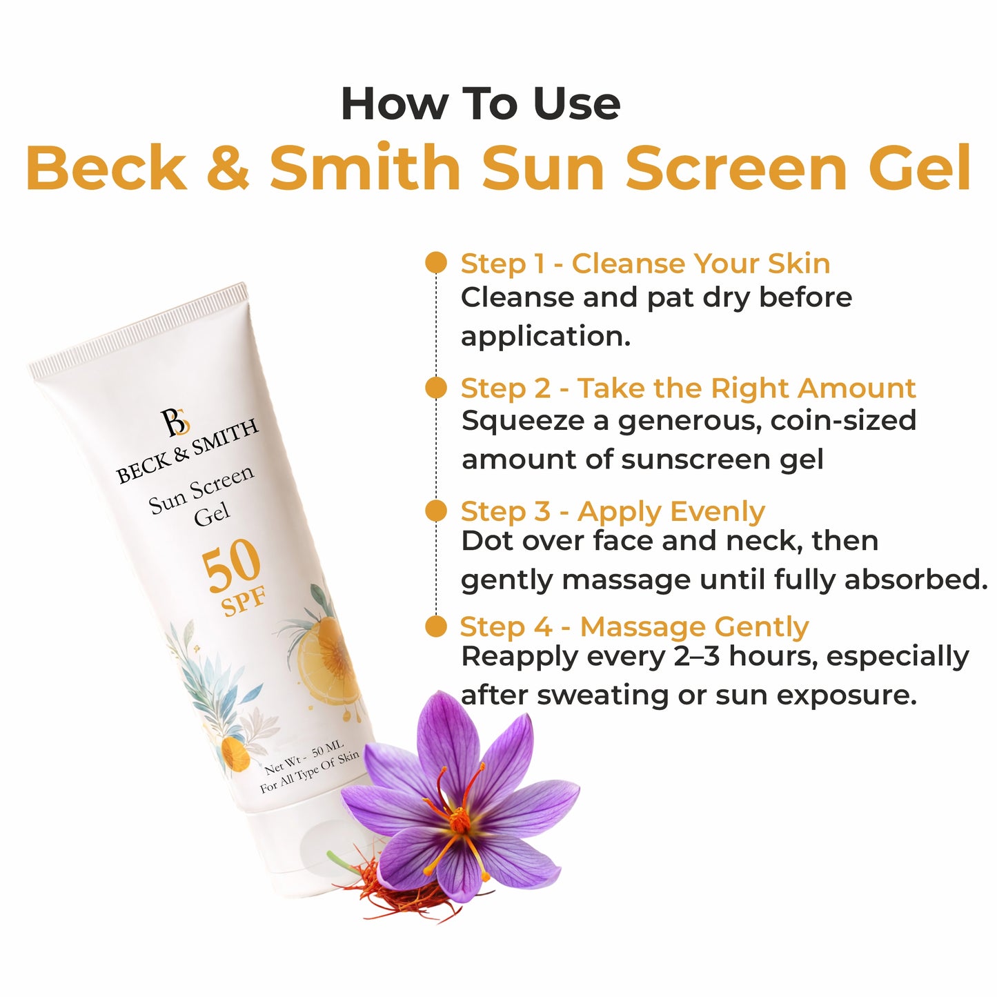 Sun Screen Gel | SPF 50 | UVA & UVB Protection - Pack Of Two